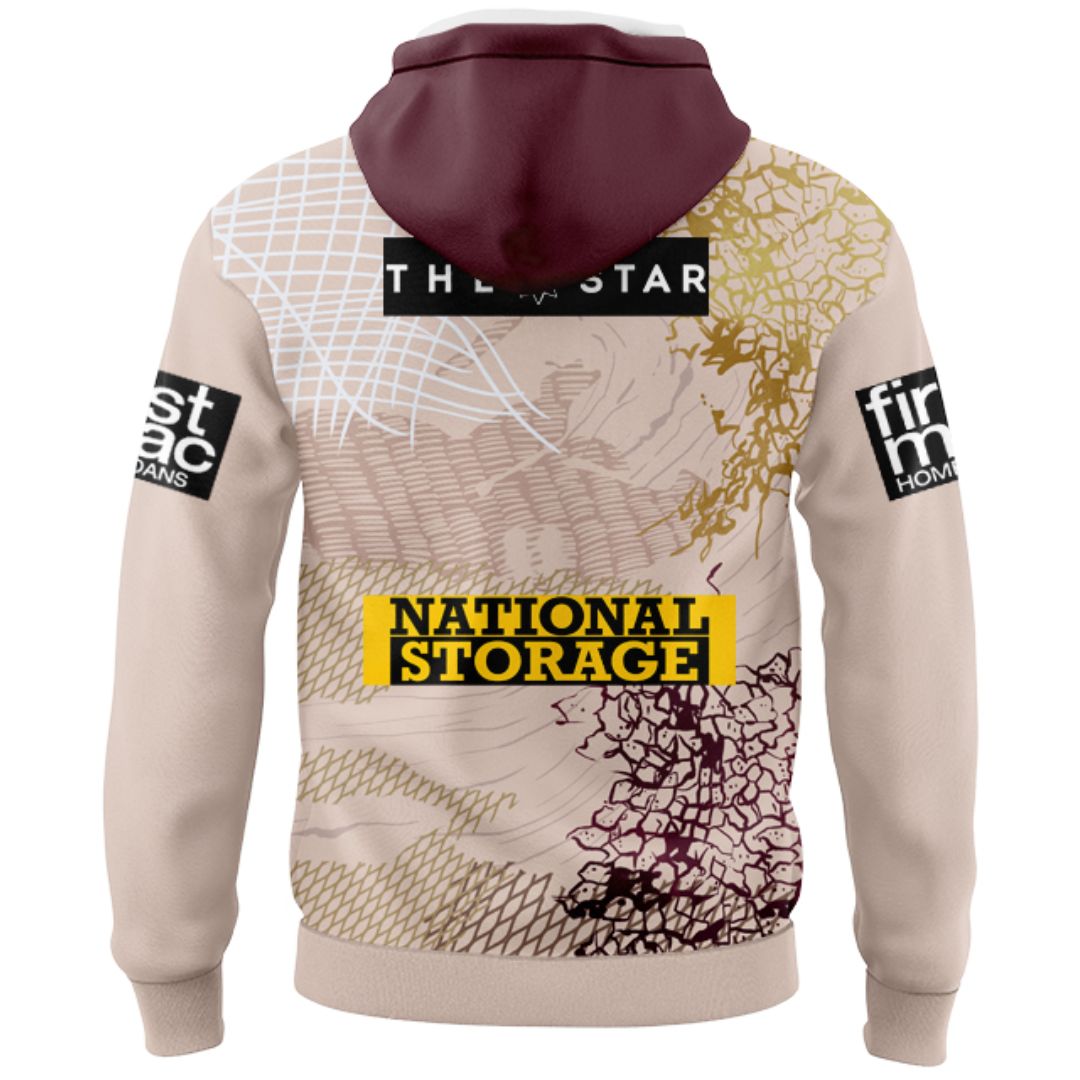 Brisbane Broncos 2025 Indigenous Hoodie with Zipper