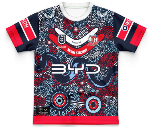 Sydney Roosters 2025 Kids Indigenous Jersey