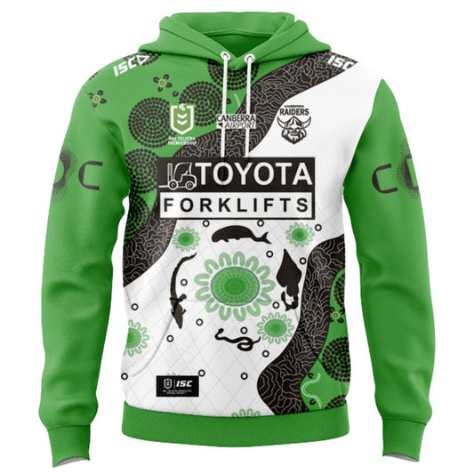 Canberra Raiders 2025 Indigenous Hoodie