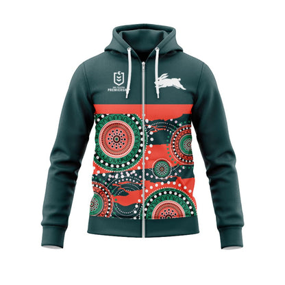 South Sydney Rabbitohs Indigenous Hoodie With Zipper