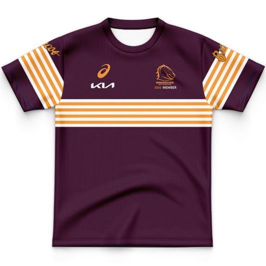 Brisbane Broncos 2025 Kids Members Shirt
