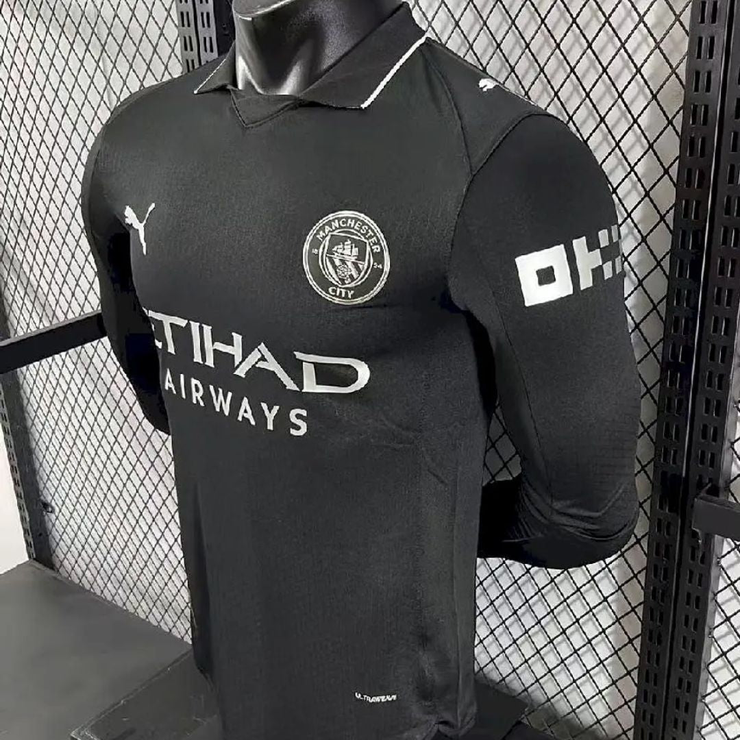 Manchester City 2025/26 Player's Edition Long Sleeve Away Jersey Shirt