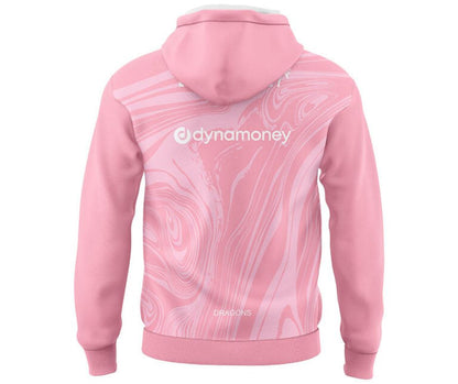 St George Illawarra Dragons 2025 Pink Training Hoodie with Zipper
