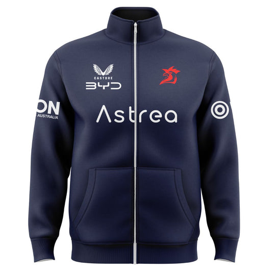 Sydney Roosters 2025 Navy Blue Training Jacket with Zipper