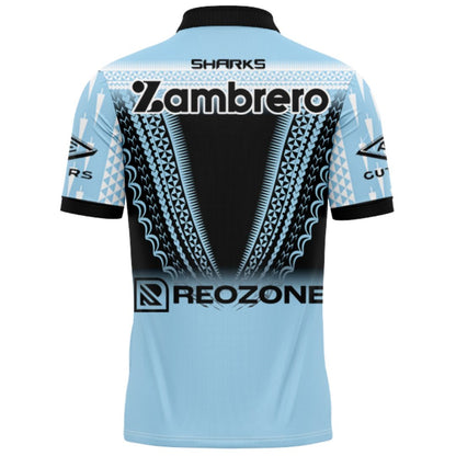 Cronulla Sutherland Sharks 2025 Pasifika Polo Shirt