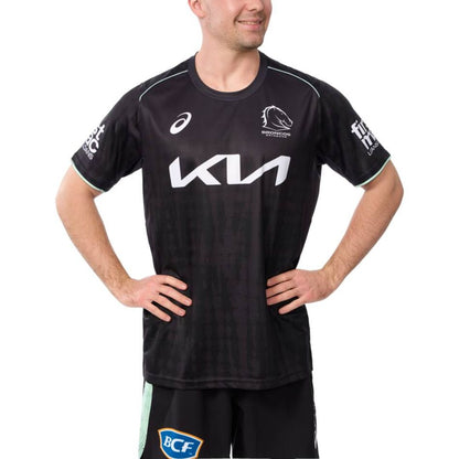 Brisbane Broncos 2025 Black Training Shirt