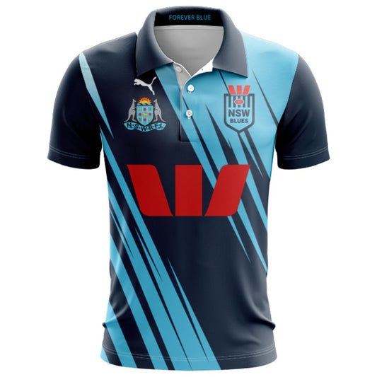NSW Blues State Of Origin Alternate Polo Shirt