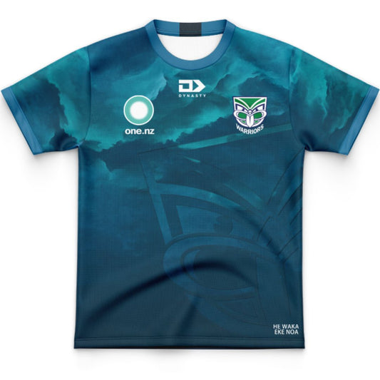 New Zealand Warriors 2025 Kids Pounamu Jersey