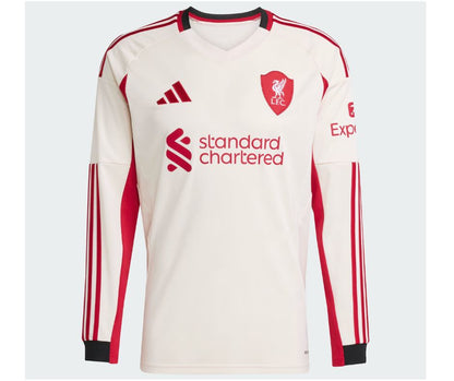 Liverpool 2025/26 Long Sleeve Away Jersey Shirt