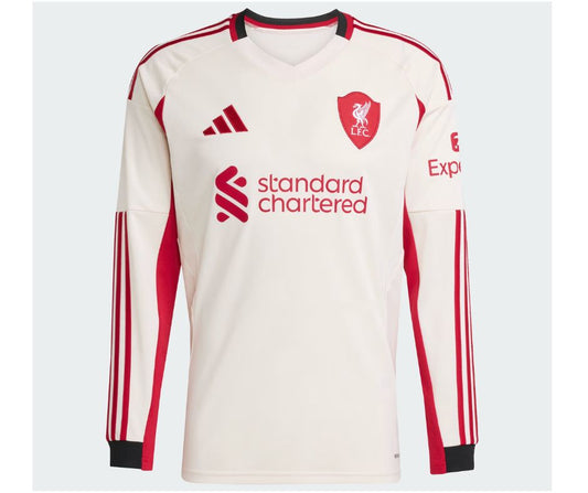 Liverpool 2025/26 Player's Edition Long Sleeve Away Jersey Shirt