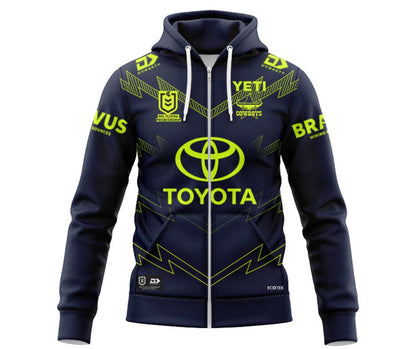 North Queensland Cowboys 2025 Northern Lights Hoodie with Zipper