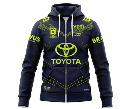 North Queensland Cowboys 2025 Northern Lights Hoodie with Zipper