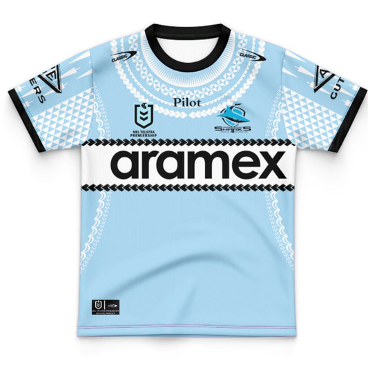 Cronulla Sutherland Sharks 2025 Kids Pasifika Jersey