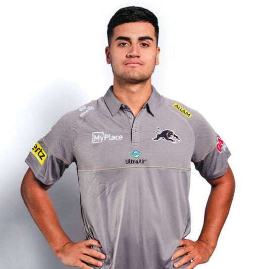 Penrith Panthers 2025 Grey Media Polo Shirt