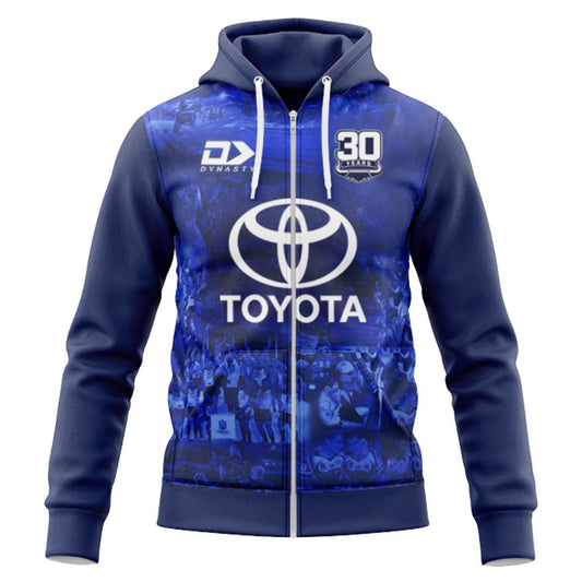 North Queensland Cowboys 2025 Warm Up Hoodie with Zipper