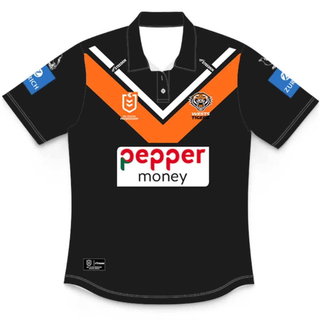 Wests Tigers 2025 Kids Home Polo Shirt