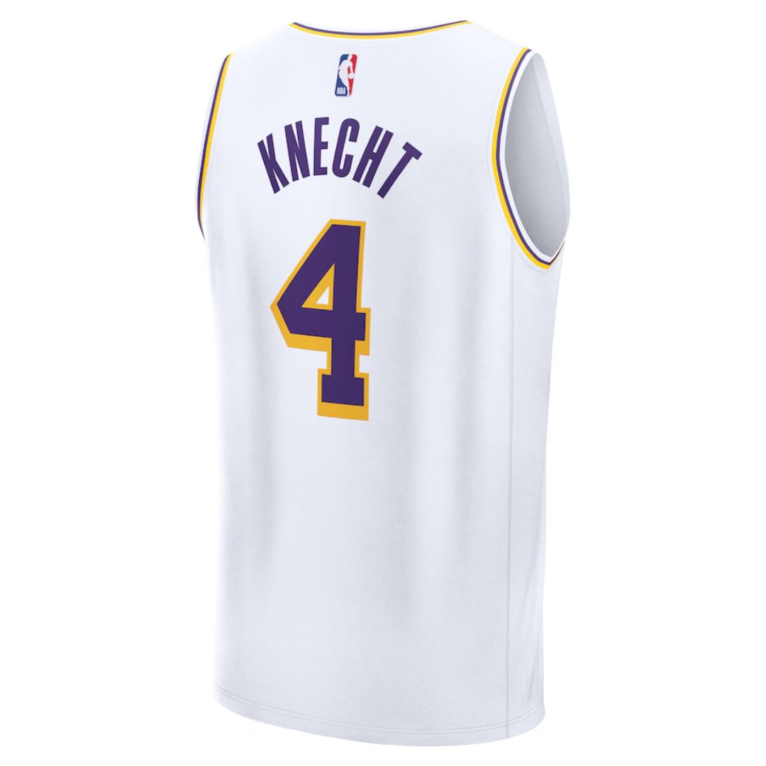 Los Angeles Lakers 2024/25 Dalton Knecht #4 White Jersey