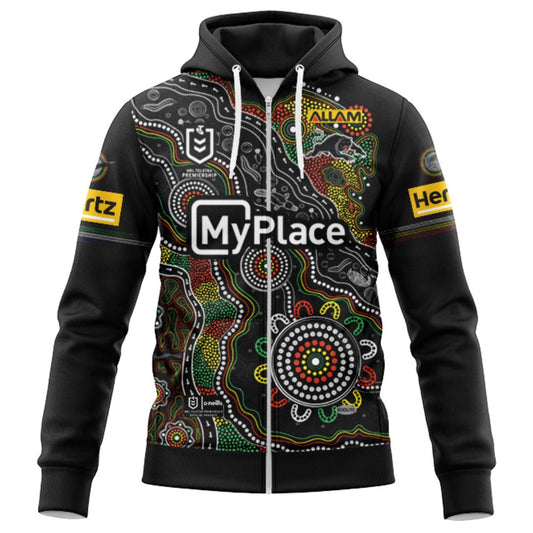 Penrith Panthers 2025 Indigenous Hoodie with Zipper