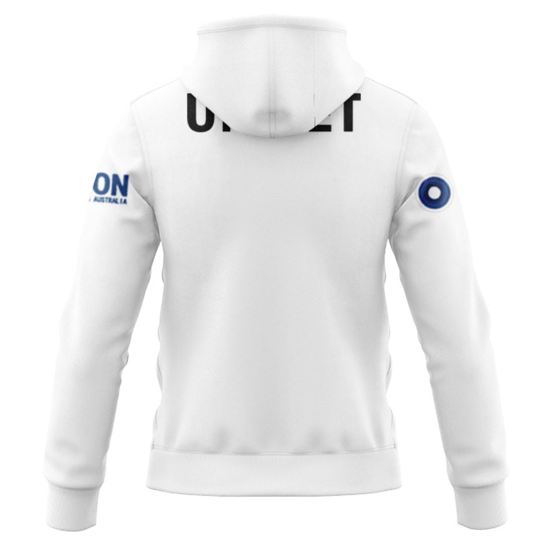 2025 Sydney Roosters Away Hoodie with Zipper