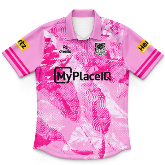 Penrith Panthers Kids 2026 Pink Training Polo Shirt