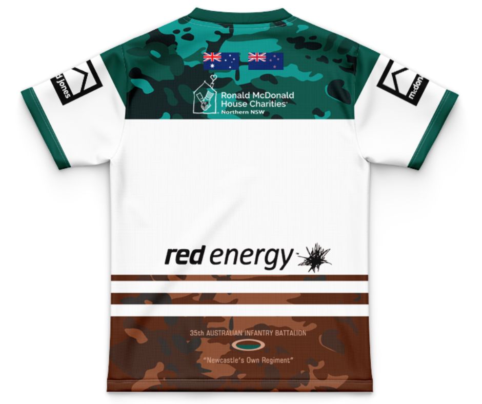 Newcastle Knights 2025 Kids ANZAC Jersey