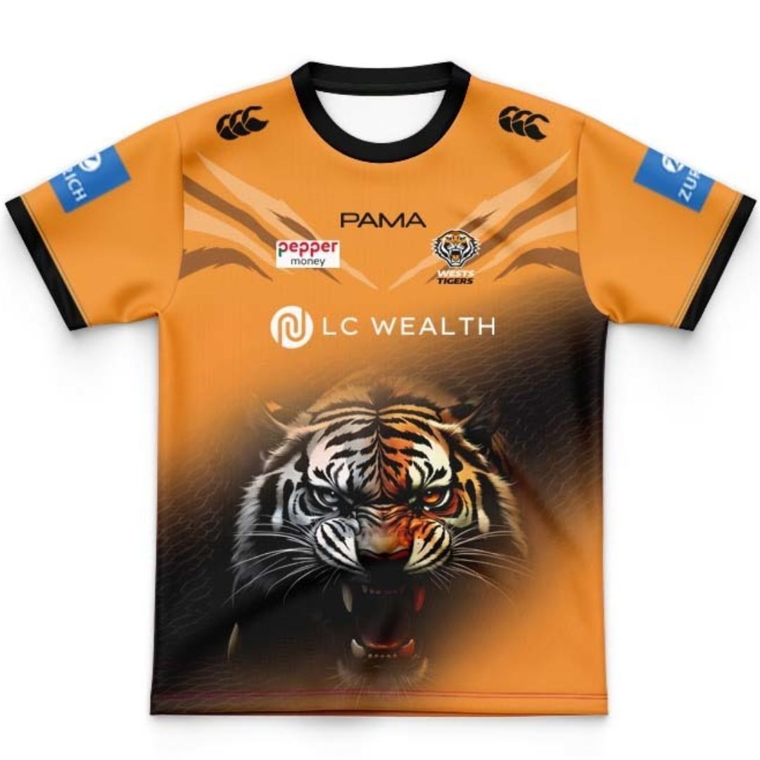 Wests Tigers 2026 Kids Training Jersey