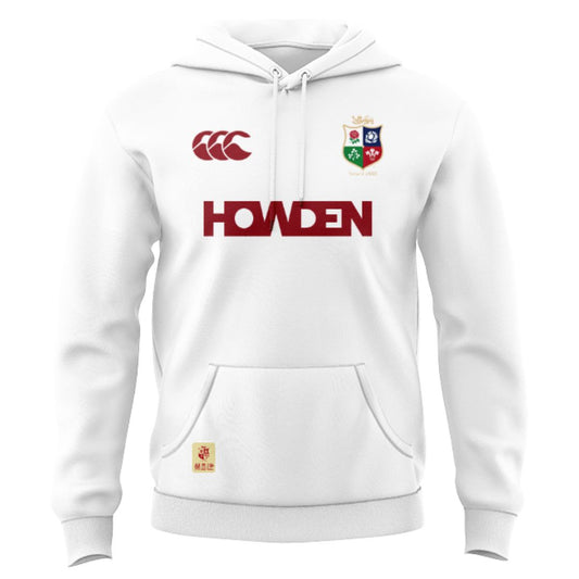 British & Irish Lions 2025 White Training Hoodie
