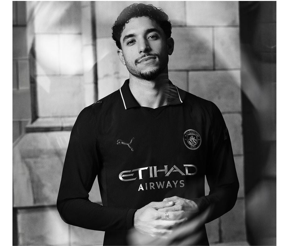 Manchester City 2025/26 Long Sleeve Away Jersey Shirt