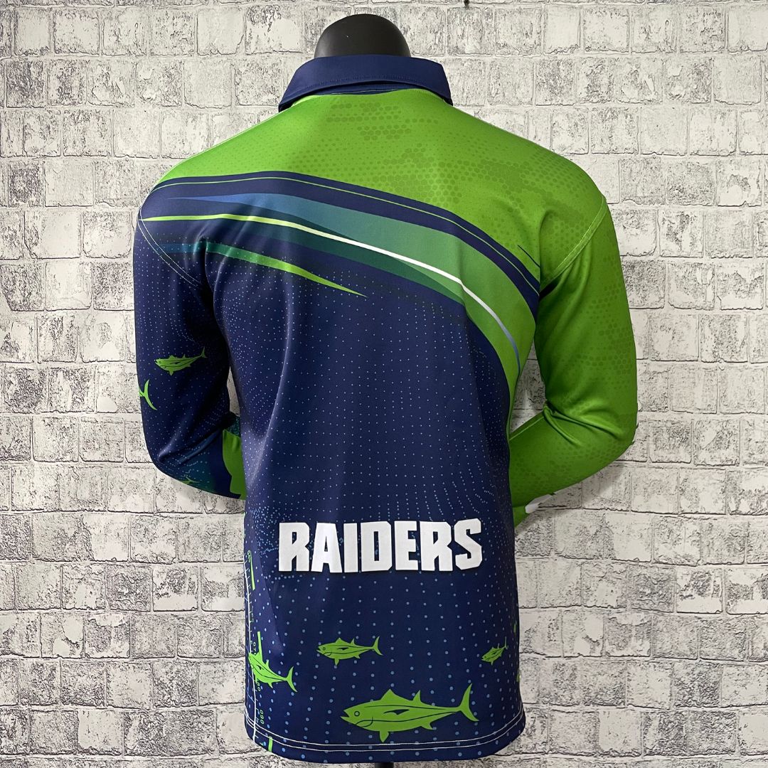 Canberra Raiders Long Sleeve Fishing Shirt