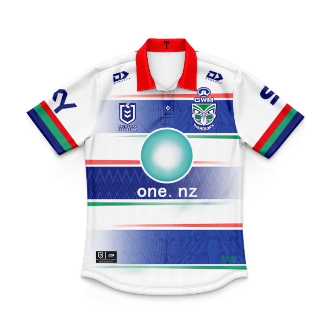 New Zealand Warriors 2025 Kids Away Polo Shirt