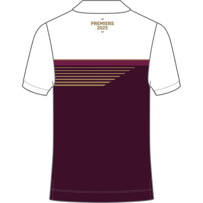 Brisbane Broncos 2025 Premiers Polo Shirt - Maroon
