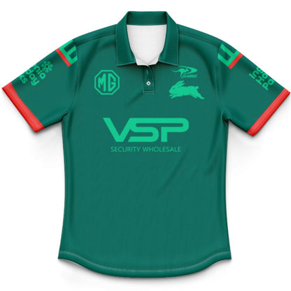 South Sydney Rabbitohs 2025 Kids Captains Run Polo Shirt