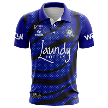 Canterbury Bankstown Bulldogs 2025 Blue Training Polo Shirt