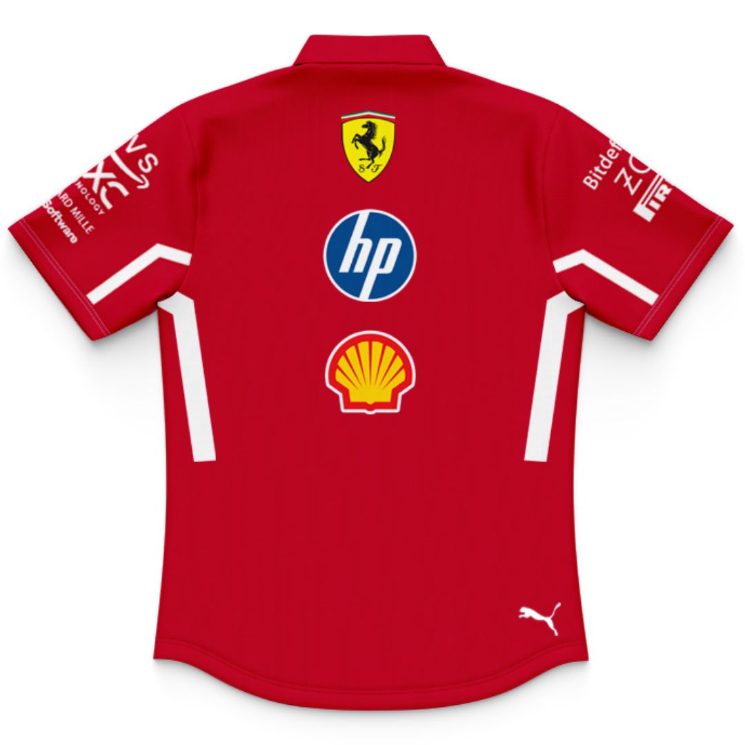 Scuderia Ferrari 2025 Kids Team Polo Shirt