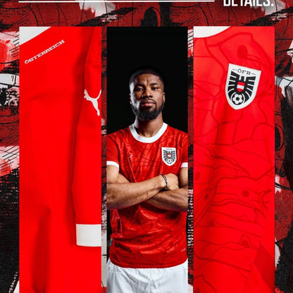 Austria Euro 2024 Home Jersey Shirt