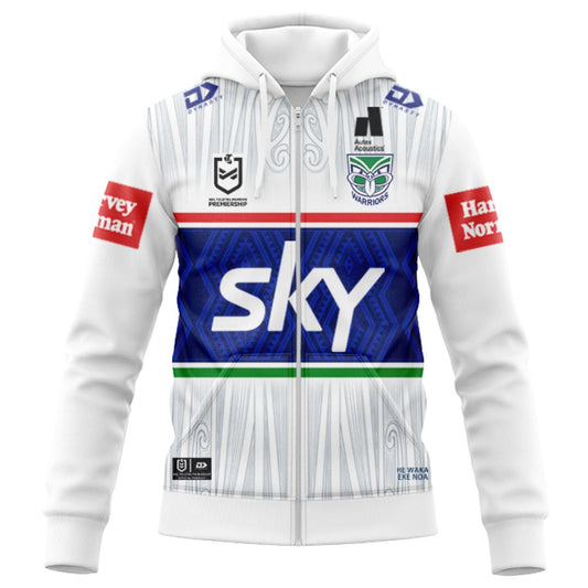 New Zealand Warriors 2025 Alternate Away Hoodie with Zipper
