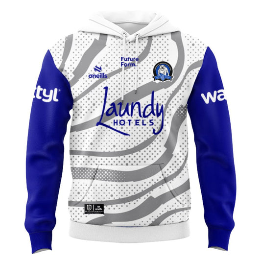Canterbury Bankstown Bulldogs 2025 White Training Hoodie