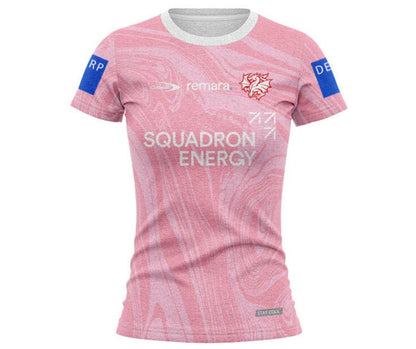 St George Illawarra Dragons 2025 Women's Pink Training Shirt