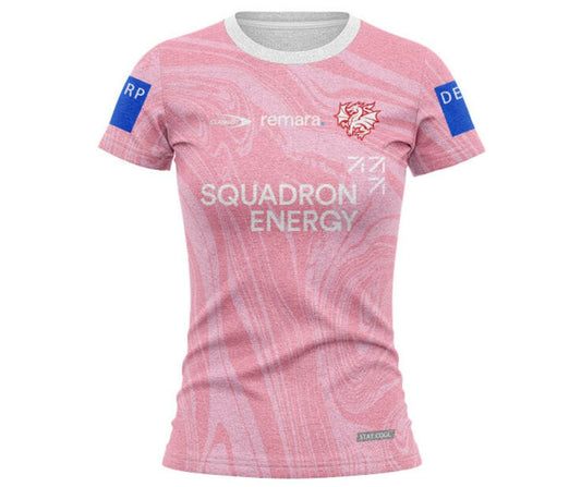 St George Illawarra Dragons 2025 Women's Pink Training Shirt