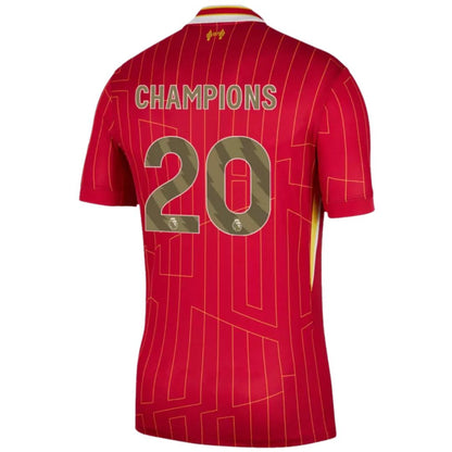 Liverpool 2024/25 Diogo Jota # 20 Champions Jersey Shirt