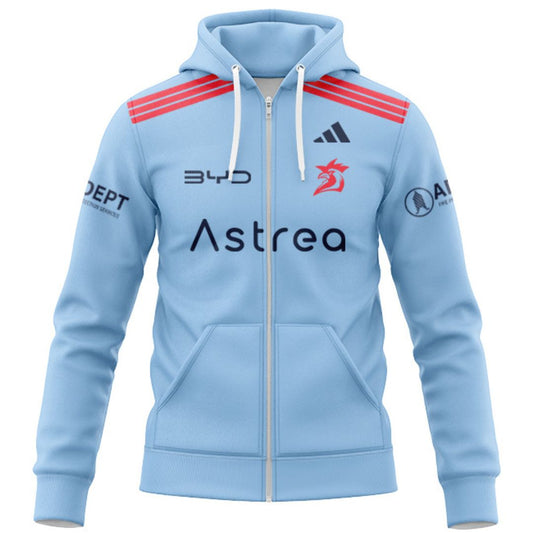 Sydney Roosters 2026 Bondi Blue Training Hoodie with Zipper