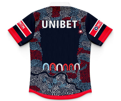 Sydney Roosters 2025 Kids Indigenous Polo Shirt