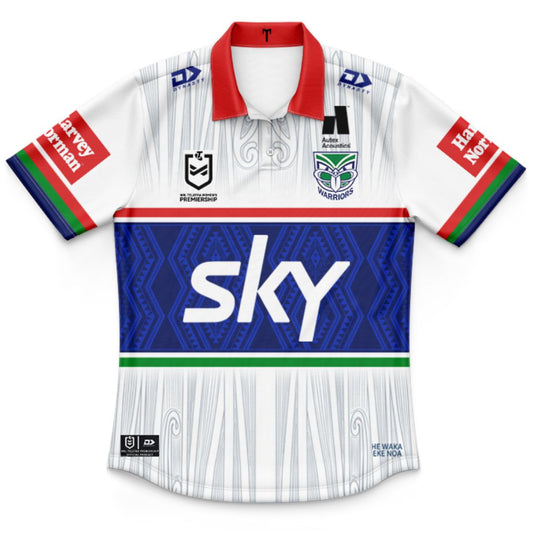 New Zealand Warriors 2025 Kids Alternate Away Polo Shirt