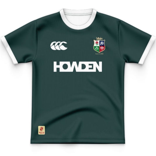 British & Irish Lions 2025 Kids Green Training Jersey