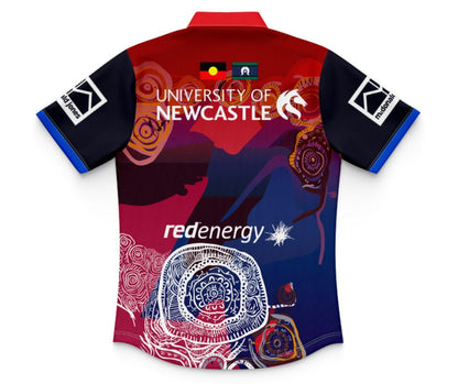 Newcastle Knights 2025 Kids Indigenous Polo Shirt