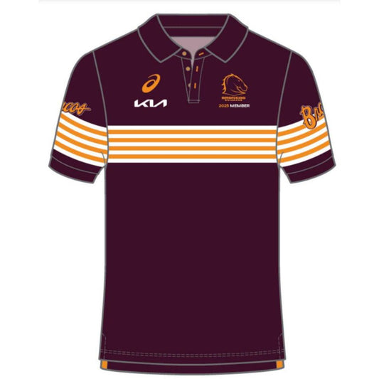 Brisbane Broncos 2025 Members Polo Shirt