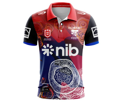 Newcastle Knights 2025 Indigenous Polo Shirt