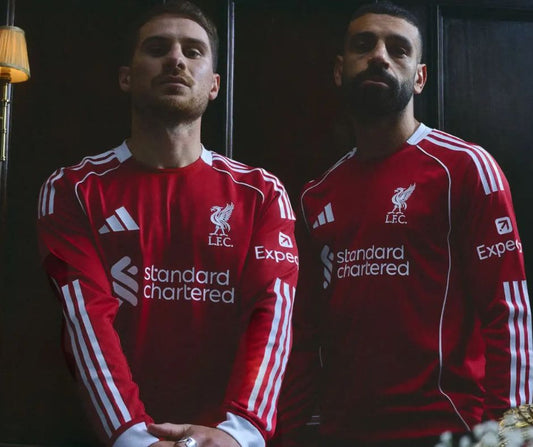 Liverpool 2025/26 Player's Edition Long Sleeve Home Jersey Shirt