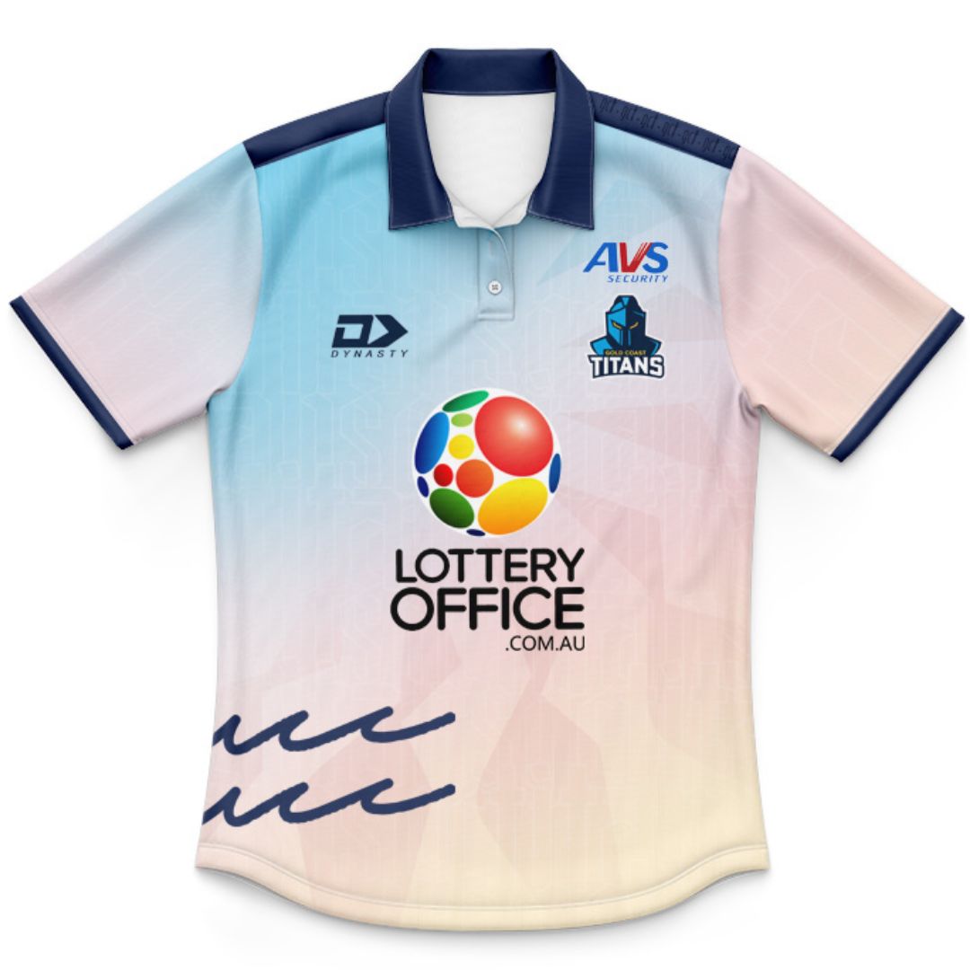 Gold Coast Titans 2026 Kids Sunset Training Polo Shirt