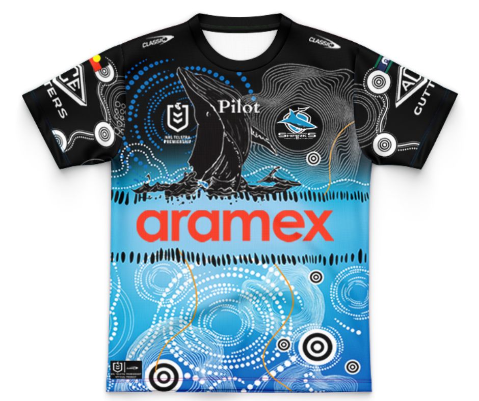 Cronulla Sutherland Sharks 2025 Kids Indigenous Jersey